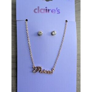 Claire’s Girls Zodiac Sign Astrological Symbol Necklace Pisces Gold Earrings
